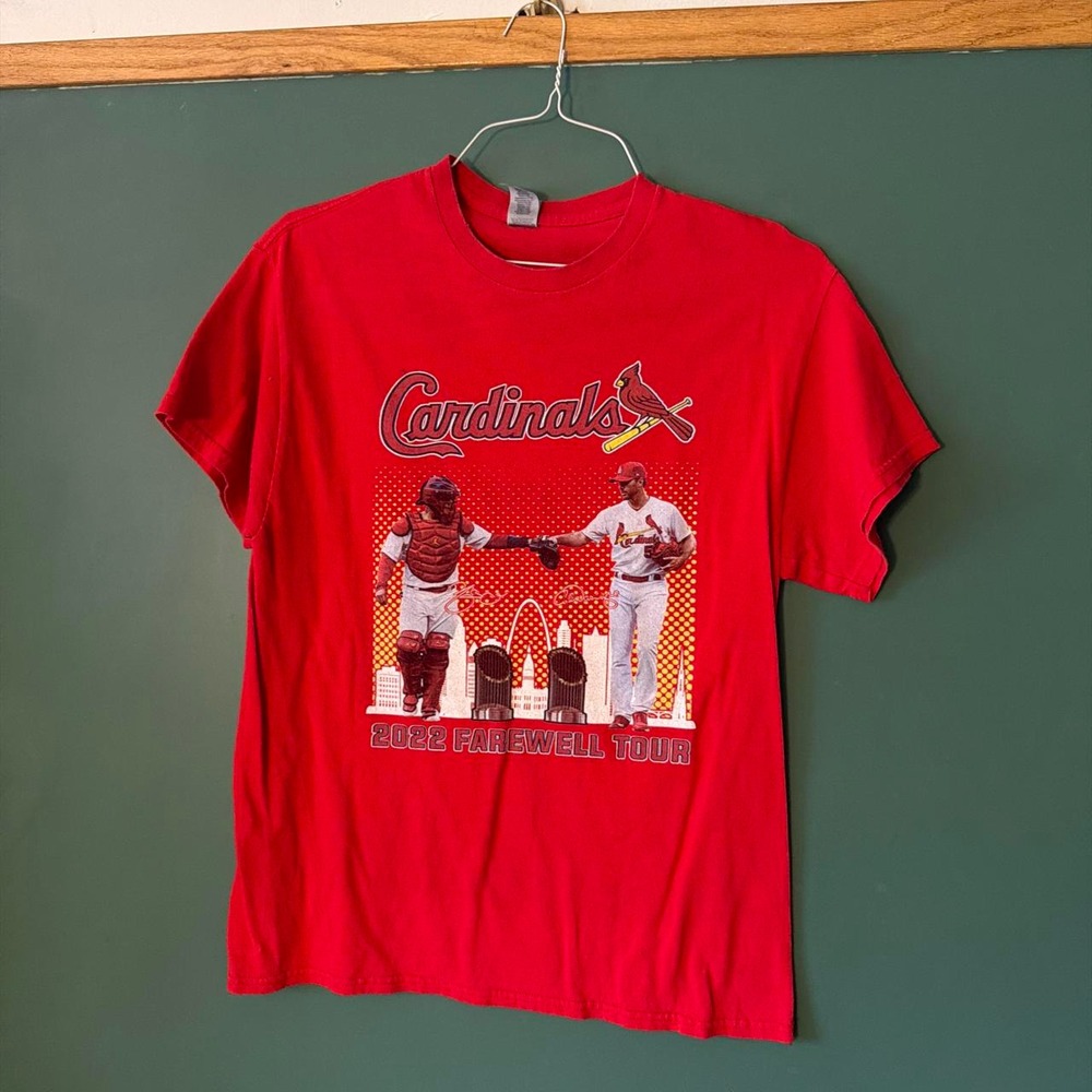 Gildan St. Louis Cardinals 2022 Farewell Tour Graphic T-shirt Red Mens Medium